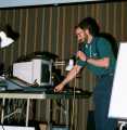 Rick Smargiassi demonstrating some of the equipment shown