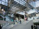Another manifestation of chaotic architect. The interior of the Javits Center, looking up at the registration area.